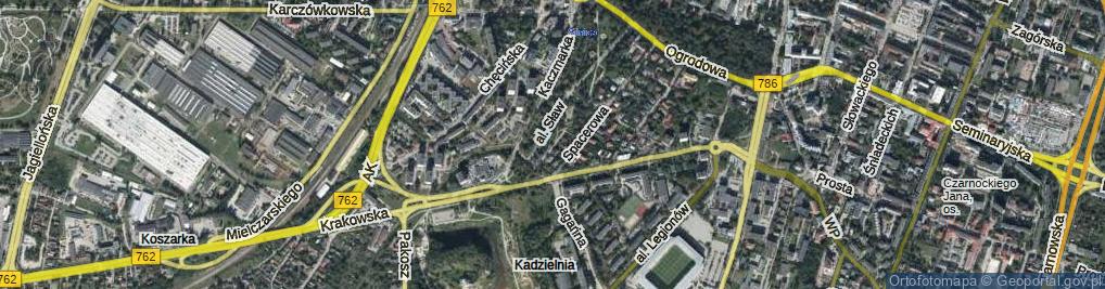 Zdjęcie satelitarne Żabia ul.