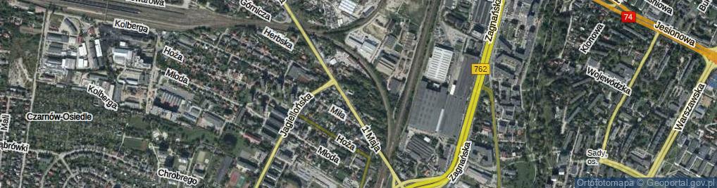 Zdjęcie satelitarne Zamość ul.