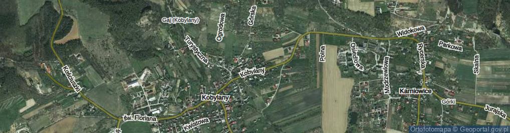 Zdjęcie satelitarne Zakątek ul.