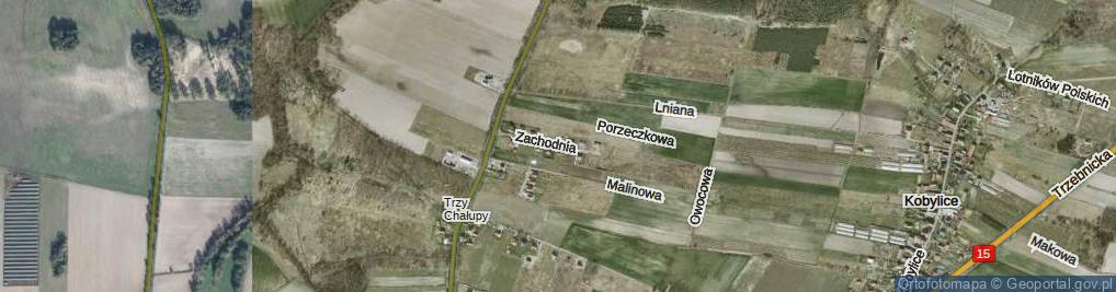 Zdjęcie satelitarne Zachodnia ul.