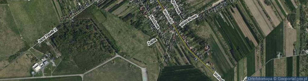 Zdjęcie satelitarne Żabia ul.
