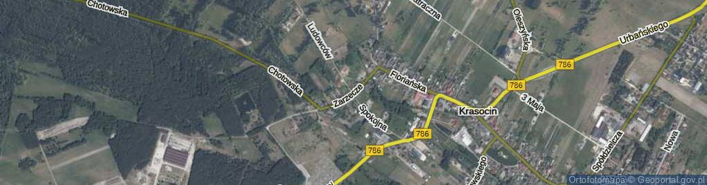 Zdjęcie satelitarne Zarzecze ul.