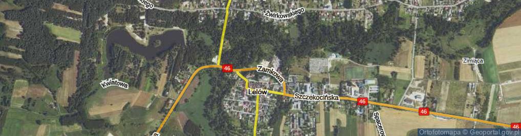 Zdjęcie satelitarne Zamkowa ul.