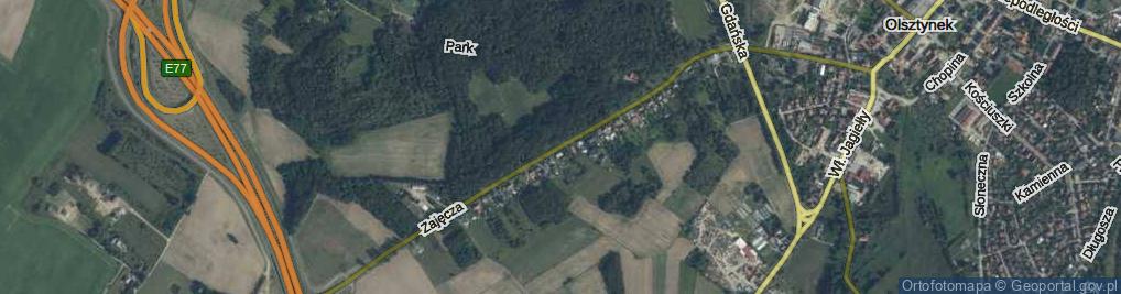 Zdjęcie satelitarne Zajęcza ul.