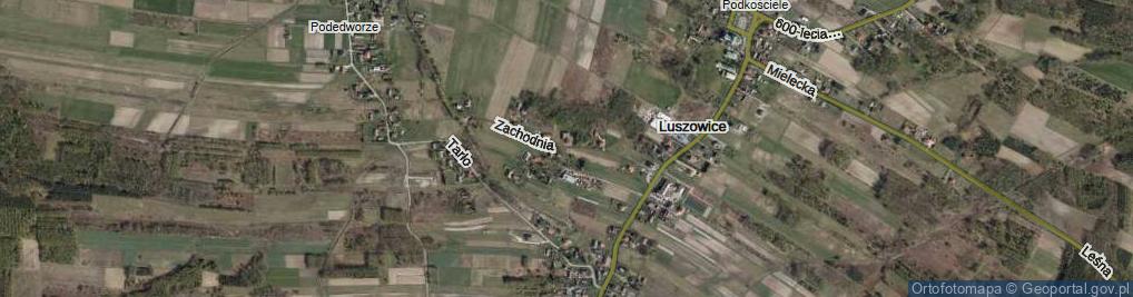 Zdjęcie satelitarne Zachodnia ul.