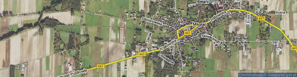 Zdjęcie satelitarne Zakole ul.