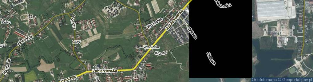 Zdjęcie satelitarne Zabierzowska ul.