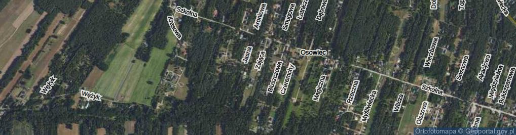 Zdjęcie satelitarne Zająca ul.