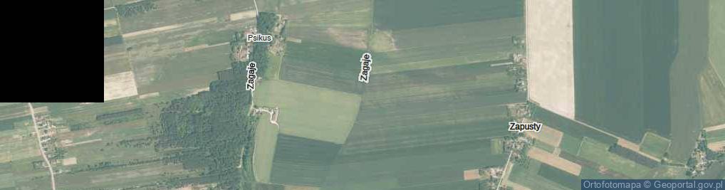 Zdjęcie satelitarne Zagaje ul.