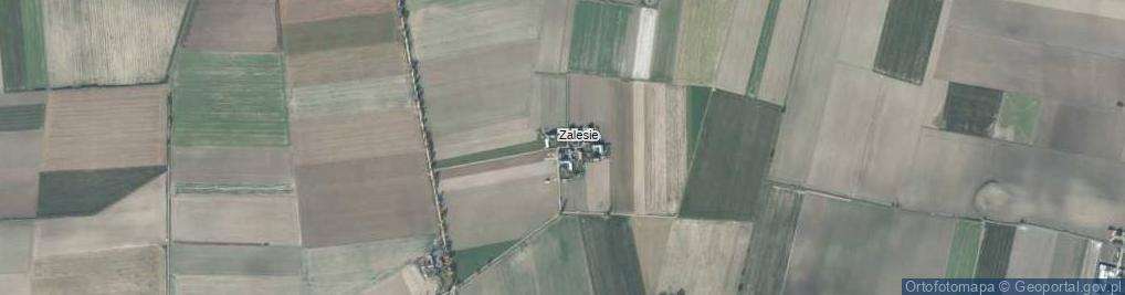 Zdjęcie satelitarne Zalesie ul.