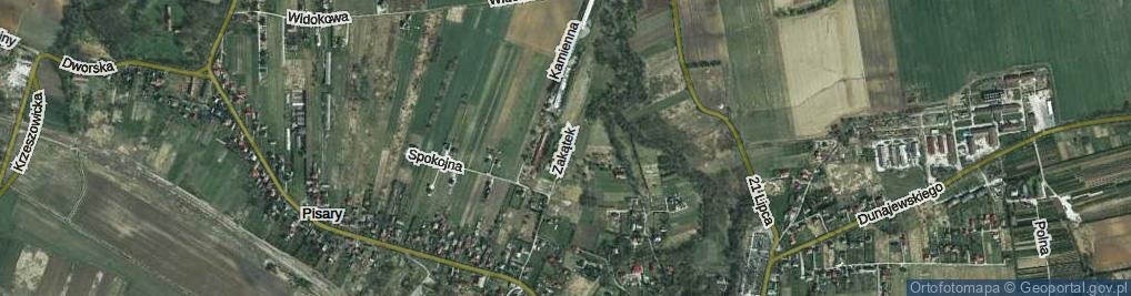 Zdjęcie satelitarne Zakątek ul.