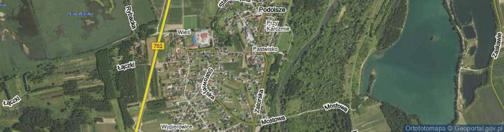 Zdjęcie satelitarne Zakątek ul.