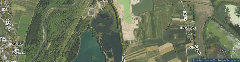 Zdjęcie satelitarne Zaskawie ul.