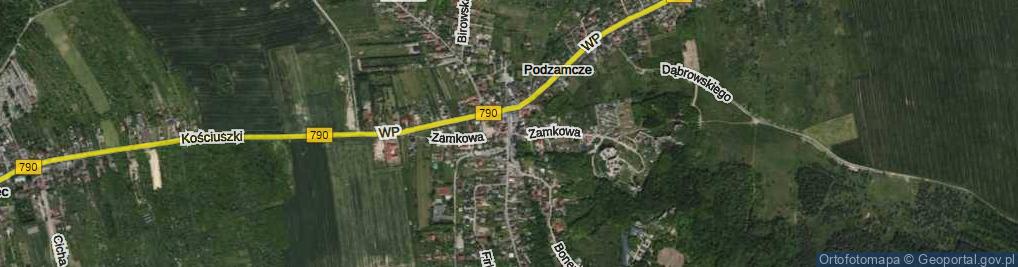 Zdjęcie satelitarne Zamkowa ul.