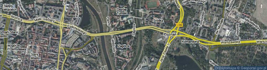 Zdjęcie satelitarne Zagórze ul.