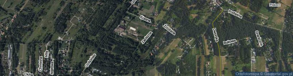 Zdjęcie satelitarne Zaciszna ul.