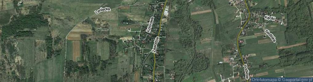 Zdjęcie satelitarne Zawodzie ul.