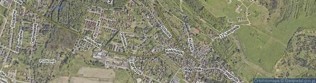 Zdjęcie satelitarne Zacisze ul.