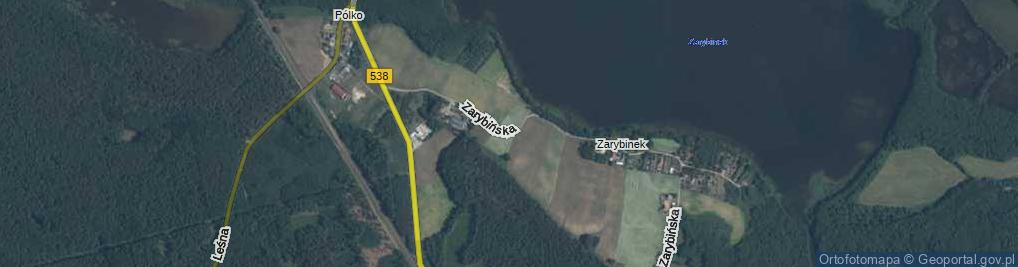 Zdjęcie satelitarne Zarybińska ul.