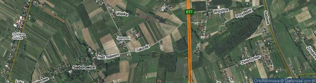 Zdjęcie satelitarne Załucek ul.