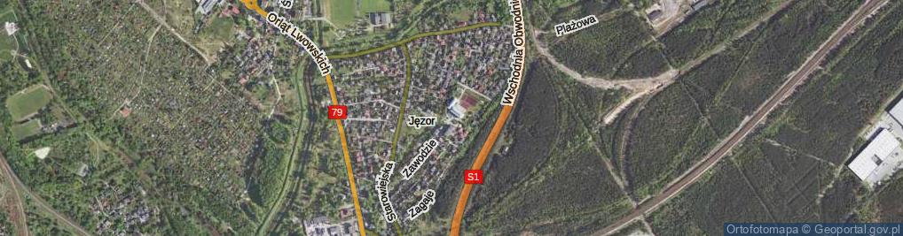Zdjęcie satelitarne Zawodzie ul.