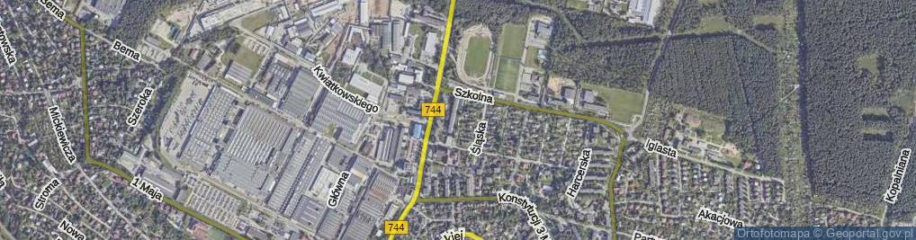 Zdjęcie satelitarne Zachodnia ul.