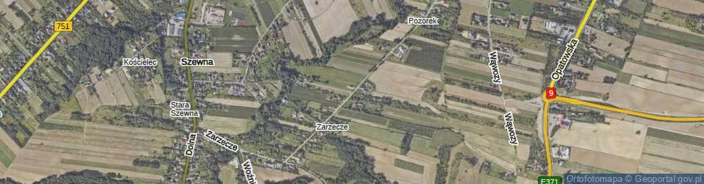 Zdjęcie satelitarne Zarzecze ul.