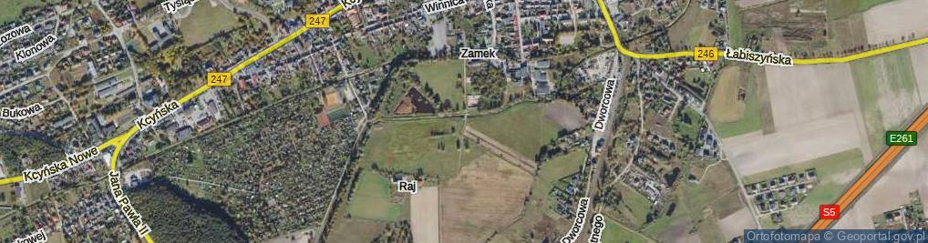 Zdjęcie satelitarne Zamek ul.