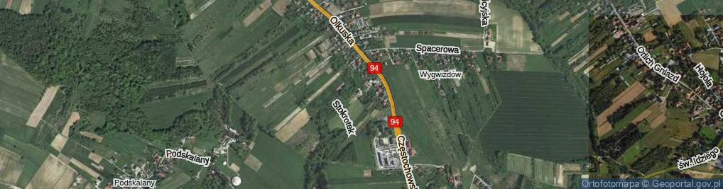 Zdjęcie satelitarne Zakątek Podróżnika ul.