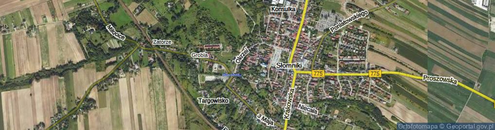 Zdjęcie satelitarne Zamknięta ul.