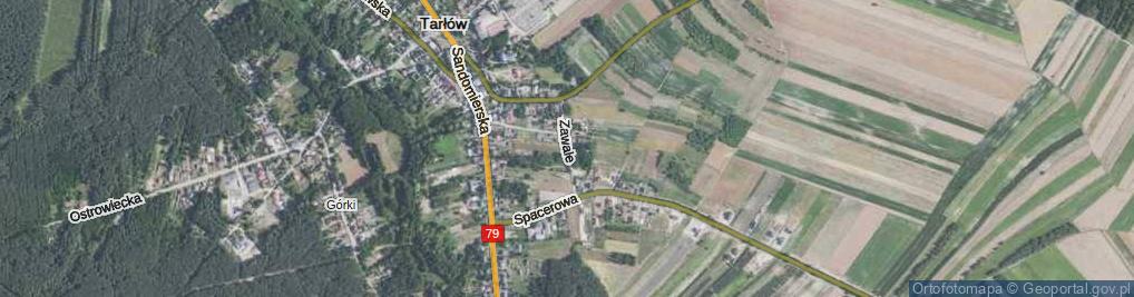 Zdjęcie satelitarne Zawale ul.