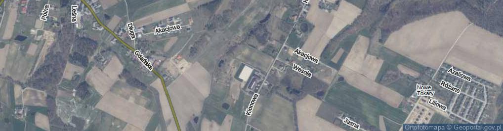 Zdjęcie satelitarne Zakątek ul.