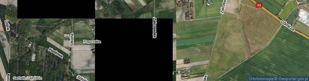Zdjęcie satelitarne Zakrzewska ul.