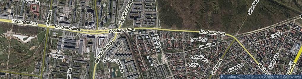 Zdjęcie satelitarne Zaciszańska ul.