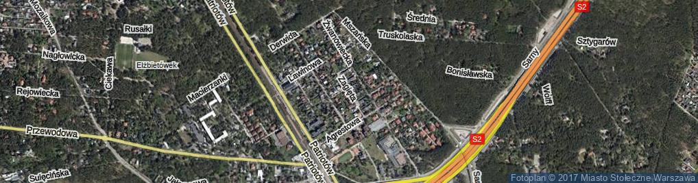 Zdjęcie satelitarne Zagięta ul.