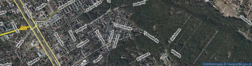 Zdjęcie satelitarne Zagorzycka ul.