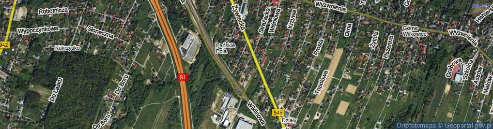 Zdjęcie satelitarne Zacisze ul.