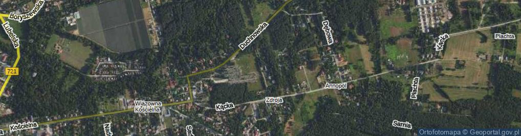 Zdjęcie satelitarne Zakątek ul.