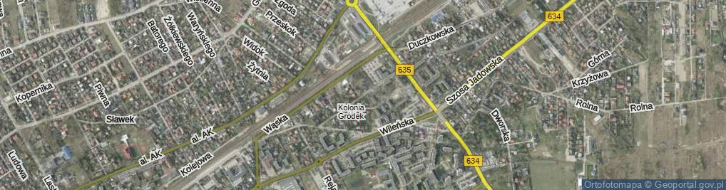 Zdjęcie satelitarne Zakładowa ul.