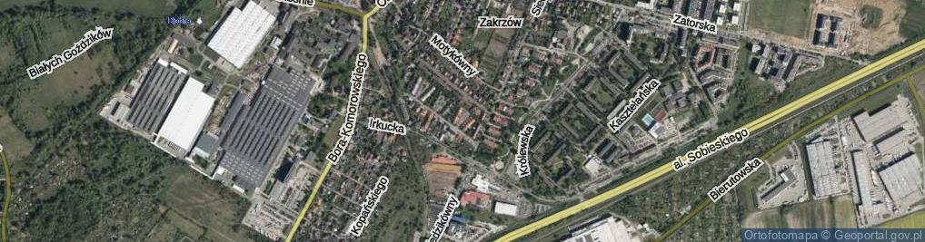 Zdjęcie satelitarne Zagrzebska ul.
