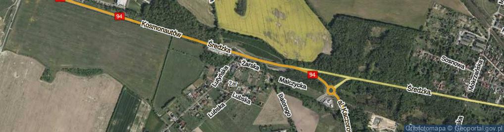 Zdjęcie satelitarne Żarska ul.