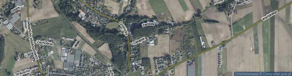 Zdjęcie satelitarne Zakątek ul.