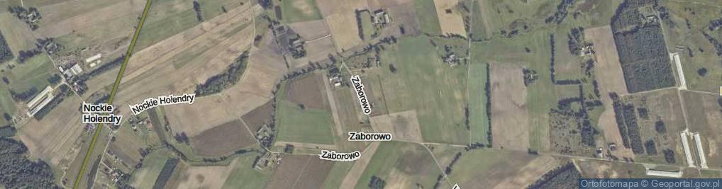 Zdjęcie satelitarne Zaborowo ul.