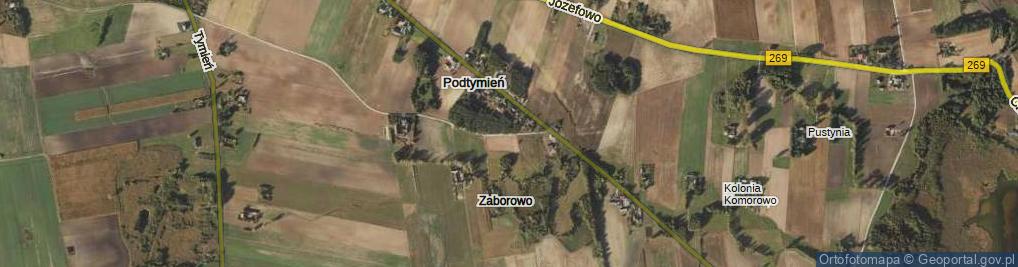 Zdjęcie satelitarne Zaborowo ul.