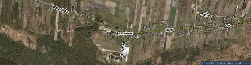 Zdjęcie satelitarne Zabraniec ul.