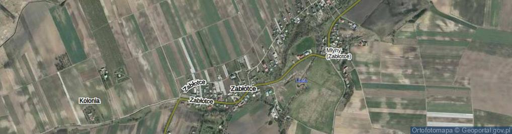 Zdjęcie satelitarne Zabłotce ul.