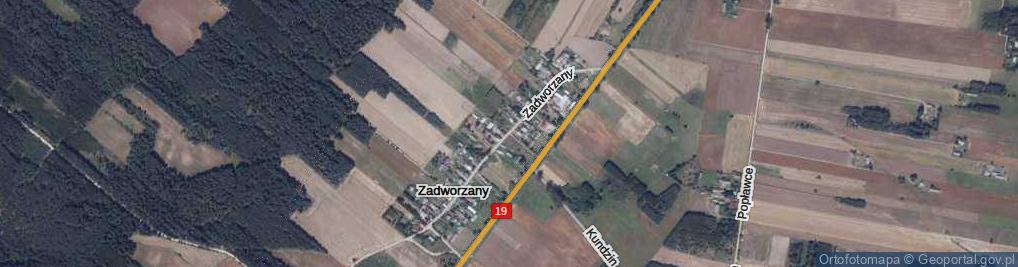 Zdjęcie satelitarne Zadworzany ul.