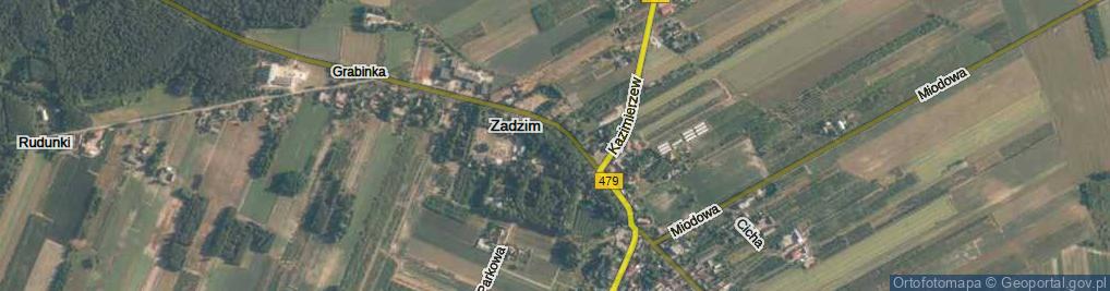 Zdjęcie satelitarne Zadzim ul.