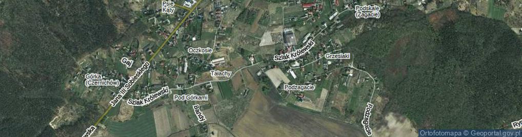 Zdjęcie satelitarne Zaciszna ul.