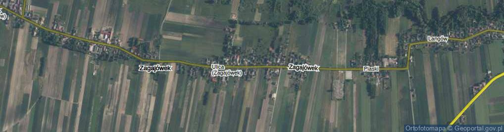 Zdjęcie satelitarne Zagajówek ul.